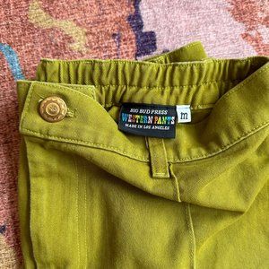 Big Bud Press Cavalry Pants - Olive + Gross Green - Size M